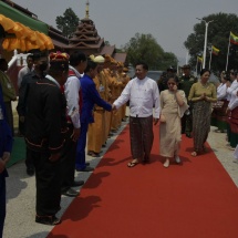   သိန္နီစော်ဘွားကြီး ခွန်ဆန်တုန်ဟုန်း၏ ဟော်နန်းတော်(ဟော်ခမ်းသျှမ်းဝီ)ကို အသစ်ပြန်လည်တည်ဆောက်ပြီးစီးခဲ့သည့် သိန္နီဟော်နန်းယဉ်ကျေးမှုပြတိုက် ဖွင့်ပွဲအနားကျင်းပ