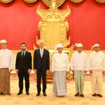 Chairman of State Administration Council Prime Minister Senior General Min Aung Hlaing accepts Credentials of Ambassador of Brazil to Myanmar