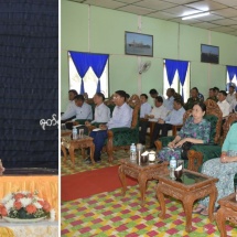 နိုင်ငံတော်စီမံအုပ်ချုပ်ရေးကောင်စီဥက္ကဋ္ဌ တပ်မတော်ကာကွယ်ရေးဦးစီးချုပ် ဗိုလ်ချုပ်မှူးကြီး မင်းအောင်လှိုင် ကိုကိုးကျွန်းတပ်နယ်မှ အရာရှိ၊ စစ်သည်၊ မိသားစုများအား တွေ့ဆုံအမှာစကားပြောကြား