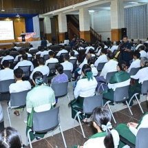 Books and publications donated to libraries of entire nation, that of military headquarters, regiments and units SAC Chairman Prime Minister Senior General Min Aung Hlaing delivers speech and donates books