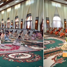 Families of Office of Commander-in-Chief (Army, Navy and Air) hold Maha Communal Kathina ceremony for 2024