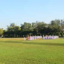 Chairman of State Administration Council Commander-in-Chief of Defence Services Senior General Thadoe Maha Thray Sithu Thadoe Thiri Thudhamma Min Aung Hlaing addresses Passing-out Parade of the 25th  Intake of Defence Services Medical Academy