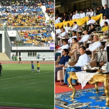 SAC Chairman Prime Minister Senior General Min Aung Hlaing attends closing ceremony of Fifth National Sports Festival 2024