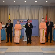 SAC Chairman Prime Minister Senior General Min Aung Hlaing attends opening of Consulate-General in St. Petersburg
