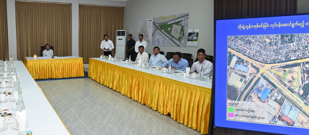 Chairman of State Administration Council Prime Minister Senior General Min  Aung Hlaing inspects University of Information Technology and Yangon West  Technological University