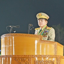 ၂၀၂၅ ခုနှစ်၊ မတ်လ ၂၇ ရက်တွင် ကျင်းပသော နှစ်(၈၀)ပြည့် တပ်မတော်နေ့စစ်ရေးပြ အခမ်းအနား၌ တပ်မတော်ကာကွယ်ရေးဦးစီးချုပ် ဗိုလ်ချုပ်မှူးကြီး သတိုးမဟာသရေစည်သူ သတိုးသီရိသုဓမ္မ မင်းအောင်လှိုင် ပြောကြားသည့်မိန့်ခွန်း