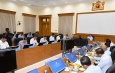 နိုင်ငံတော်စီမံအုပ်ချုပ်ရေးကောင်စီဥက္ကဋ္ဌ နိုင်ငံတော်ဝန်ကြီးချုပ် ဗိုလ်ချုပ်မှူးကြီးမင်းအောင်လှိုင် ပြည်ထောင်စုအစိုးရအဖွဲ့ လုပ်ငန်းညှိနှိုင်း အစည်းအဝေးသို့ တက်ရောက်အမှာစကားပြောကြား