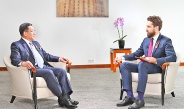 Chairman of State Administration Council Prime Minister Senior General Min Aung Hlaing answers questions of RT TV Channel of Russian Federation