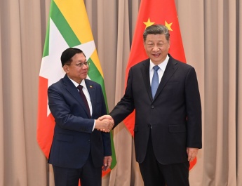 SAC Chairman Prime Minister Senior General Min Aung Hlaing holds meeting with President of the People’s Republic of China Mr. Xi Jinping