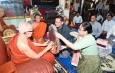 နိုင်ငံတော်စီမံအုပ်ချုပ်ရေးကောင်စီဥက္ကဋ္ဌ နိုင်ငံတော်ဝန်ကြီးချုပ် ဗိုလ်ချုပ်မှူးကြီးမင်းအောင်လှိုင်နှင့်ဇနီး ဒေါ်ကြူကြူလှ ကျိုင်းတုံမြို့ သက်တော်ရှည် ကျိုင်းယင်းဆရာတော်ကြီးအား သွားရောက်ဖူးမြော် ကြည်ညို၊ လှူဖွယ်ပစ္စည်းများဆက်ကပ်လှူဒါန်း