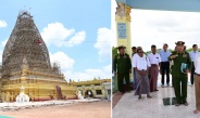 Chairman of State Administration Council Prime Minister Senior General Min Aung Hlaing inspects progress in carrying out rehabilitation activities in Sagaing and Mandalay and looks into requirements