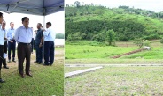 Chairman of State Administration Council Prime Minister Senior General Min Aung Hlaing inspects endeavours for ensuring sufficient water supply, education promotion and cleanliness and beautification in PyinOoLwin