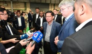 Chairman of the State Administration Council Prime Minister Senior General Min Aung Hlaing and Head of Buryatia Mr. Aleksey Sambuyevich Tsydenov answer questions of the local media including Arigus, ATV and Tivicom