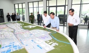 Chairman of State Administration Council Prime Minister Senior General Min Aung Hlaing inspects urban development tasks in Hlaingtharyar Township, West Yangon Technological University