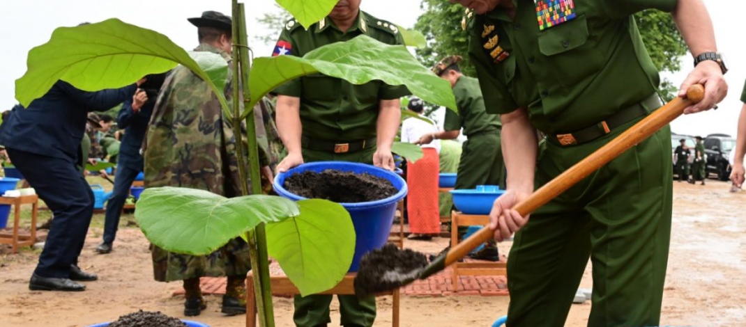 Families of the Office of the Commander-in-Chief (Army, Navy and  Air) hold second monsoon tree-planting ceremony for 2025
