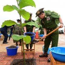 Families of the Office of the Commander-in-Chief (Army, Navy and  Air) hold second monsoon tree-planting ceremony for 2025