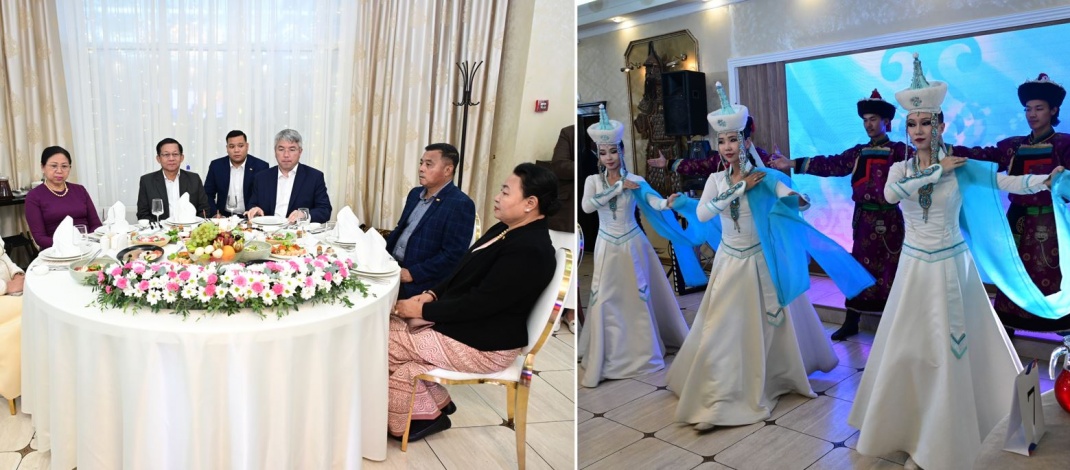 High-level Myanmar delegation led by SAC Chairman Prime Minister Senior General Min Aung Hlaing and his wife Daw Kyu Kyu Hla hosted dinner by the Head of the Republic of Buryatia