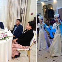 High-level Myanmar delegation led by SAC Chairman Prime Minister Senior General Min Aung Hlaing and his wife Daw Kyu Kyu Hla hosted dinner by the Head of the Republic of Buryatia
