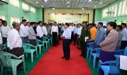 နိုင်ငံတော်စီမံအုပ်ချုပ်ရေးကောင်စီဥက္ကဋ္ဌ နိုင်ငံတော်ဝန်ကြီးချုပ် ဗိုလ်ချုပ်မှူးကြီးမင်းအောင်လှိုင် မန္တလေးတိုင်းဒေသကြီး၊ မိတ္ထီလာခရိုင်အတွင်းရှိ ခရိုင်၊ မြို့နယ်အဆင့် ဌာနဆိုင်ရာတာဝန်ရှိသူများ၊ မြို့မိမြို့ဖများနှင့် MSME လုပ်ငန်းရှင်များအားတွေ့ဆုံ၍ ဒေသဖွံ့ဖြိုးတိုးတက်ရေးဆိုင်ရာများ ဆွေးနွေးပြောကြား