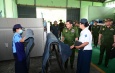 Chairman of State Administration Council Commander-in-Chief of Defence Services Senior General Min Aung Hlaing inspects Tatmadaw Leather Factory (Meiktila)