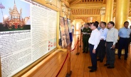 Chairman of State Security and Peace Commission of the Republic of the Union of Myanmar Senior General Min Aung Hlaing inspects restoration and conservation of Kanbawzathadi Golden Palace in Bago
