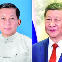 နိုင်ငံတော်လုံခြုံရေးနှင့်အေးချမ်းသာယာရေးကော်မရှင်ဥက္ကဋ္ဌ ဗိုလ်ချုပ်မှူးကြီးမင်းအောင်လှိုင်တရုတ်ပြည်သူ့သမ္မတနိုင်ငံသို့ အလုပ်သဘောခရီးစဉ်သွားရောက်မည်  