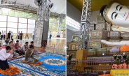 Chairman of the State Security and Peace Commission of the Republic of the Union of Myanmar Senior General Min Aung Hlaing pays homage to ancient prominent pagodas in Bago, cordially greets pilgrims