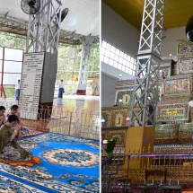 Chairman of the State Security and Peace Commission of the Republic of the Union of Myanmar Senior General Min Aung Hlaing pays homage to ancient prominent pagodas in Bago, cordially greets pilgrims