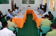 Chairman of State Security and Peace Commission of the Republic  of the Union of Myanmar Senior General Min Aung Hlaing meets departmental officials from Aunglan, discusses regional development  