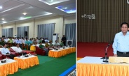Chairman of State Security and Peace Commission of the Republic of the Union of Myanmar Senior General Min Aung Hlaing met departmental officials and local elders from Minbu and discussed regional development: presents awards to a student who won the “The Whole Myanmar First” in science subject in the 2024-2025 matriculation examination with six distinctions and another six-distinction winner