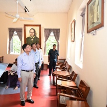 နိုင်ငံတော်လုံခြုံရေးနှင့်အေးချမ်းသာယာရေးကော်မရှင်ဥက္ကဋ္ဌ   ဗိုလ်ချုပ်မှူးကြီးမင်းအောင်လှိုင်    ဗိုလ်ချုပ်အောင်ဆန်းပြတိုက်(ရန်ကုန်)၊ ဝန်ကြီးများရုံး(အတွင်းဝန်ရုံး)နှင့် ရန်ကုန်တိုင်းဒေသကြီး တရားလွှတ်တော်တို့သို့သွားရောက်၍ ပြုပြင်ထိန်းသိမ်းဆောင်ရွက်ထားရှိမှုများအား ကြည့်ရှုစစ်ဆေး