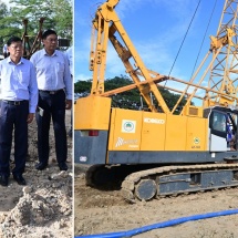 နိုင်ငံတော်လုံခြုံရေးနှင့်အေးချမ်းသာယာရေးကော်မရှင်ဥက္ကဋ္ဌ ဗိုလ်ချုပ်မှူးကြီးမင်းအောင်လှိုင်  ရန်ကုန်-မန္တလေးအမြန်လမ်းမကြီးတစ်လျှောက် ပြုပြင်ထိန်းသိမ်းရေးလုပ်ငန်းများ ဆောင်ရွက်နေမှု အခြေအနေ များအား ကြည့်ရှုစစ်ဆေး