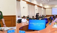 State Security and Peace Commission holds meeting; Chairman of State Security and Peace Commission of the Republic of the Union of Myanmar Senior General Min Aung Hlaing delivers address