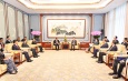 Acting President of the Republic of the Union of Myanmar, Chairman of the State Security and Peace Commission of the Republic of the Union of Myanmar, Senior General Min Aung Hlaing holds talks with Vice President of PRC H.E. Mr. Han Zheng