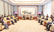 Acting President of the Republic of the Union of Myanmar, Chairman of the State Security and Peace Commission of the Republic of the Union of Myanmar, Senior General Min Aung Hlaing holds talks with Vice President of PRC H.E. Mr. Han Zheng
