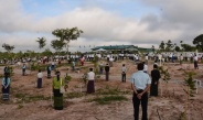Acting President of the Republic of the Union of Myanmar, Chairman of State Security and Peace Commission of the Republic of the Union of Myanmar, Senior General Min Aung  Hlaing plants star-flower sapling at the third monsoon tree-planting ceremony for 2025 of Nay Pyi Taw, Union Territory