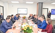 Acting President of the Republic of the Union of Myanmar Chairman of State Security and Peace Commission of the Republic of the Union of Myanmar Senior General Min Aung Hlaing holds talks with State Space Corporation “Roscosmos” Director General Mr. Dmitry V. Bakanov of Russian Federation 