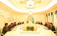 Acting President of the Republic of the Union of Myanmar Chairman of State Security and Peace Commission of the Republic of the Union of Myanmar Senior General Min Aung Hlaing holds talks with President of the Republic of Kazakhstan H.E. Mr. Kassym-Jomart Tokayev