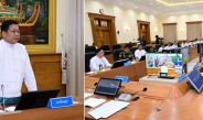 ပြည်ထောင်စုသမ္မတမြန်မာနိုင်ငံတော် နိုင်ငံတော်လုံခြုံရေးနှင့်အေးချမ်းသာယာရေးကော်မရှင်နှင့် ပြည်ထောင်စုအစိုးရအဖွဲ့တို့၏ လုပ်ငန်းညှိနှိုင်းအစည်းအဝေးကျင်းပ  