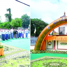 ပြည်ထောင်စုသမ္မတမြန်မာနိုင်ငံတော် ယာယီသမ္မတ  နိုင်ငံတော်လုံခြုံရေးနှင့်အေးချမ်းသာယာရေးကော်မရှင်ဥက္ကဋ္ဌ ဗိုလ်ချုပ်မှူးကြီးမင်းအောင်လှိုင် ထားဝယ်မြို့တော်ခန်းမဖွင့်ပွဲသို့ တက်ရောက်ချီးမြှင့် ထားဝယ်မြို့နယ်အတွင်းမှ ၂၀၂၅ ခုနှစ် တက္ကသိုလ်ဝင်စာမေးပွဲတွင် သိပ္ပံဘာသာတွဲ ၆ ဘာသာဂုဏ်ထူးဖြင့် ထူးချွန်စွာအောင်မြင်ခဲ့သူတစ်ဦးအား ဂုဏ်ပြုဆုပေးအပ်ချီးမြှင့်
