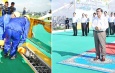 Acting President of the Republic of the Union of Myanmar, Chairman of the State Security and Peace Commission of the Republic of the Union ofMyanmar, Senior General Min Aung Hlaing attends ceremony to connect the Myanmar-Korea Friendship Bridge (Dala) in Yangon Region through concrete pouring