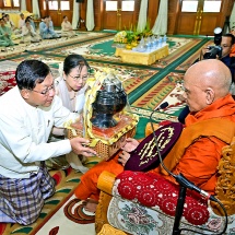 Families of Office of Commander-in-Chief (Army, Navy and Air) hold Maha Communal Kathina ceremony for 2025