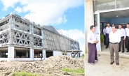 Acting President and SSPC Chairman of the Republic of the Union of Myanmar Senior General Min Aung Hlaing inspects Myanma Thakaung Advanced War Veterans Housing(Laydauntkan)
