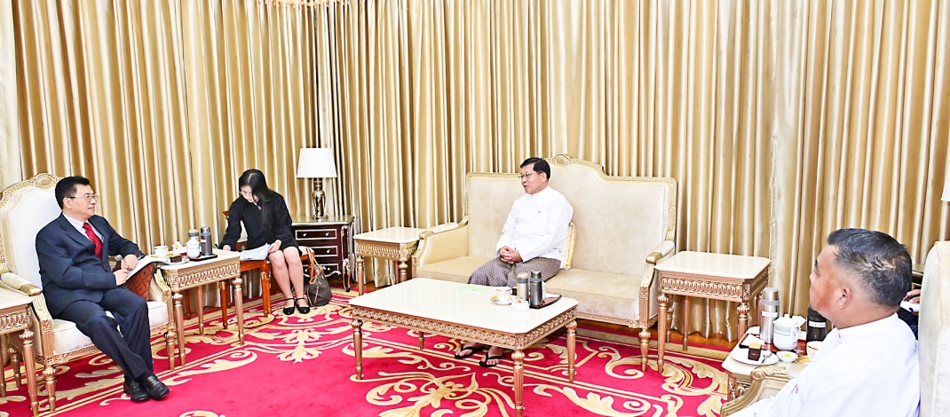 Delegation led by Special Envoy for Asian Affairs of Chinese Foreign Ministry pays courtesy call on Acting President of the Republic of the Union of Myanmar, Chairman of the State Security and Peace Commission of the Republic of the Union of Myanmar, Senior General Min Aung Hlaing