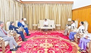 Acting President of the Republic of the Union of Myanmar, Chairman of State Security and Peace Commission of the Republic of the Union of Myanmar, Senior General Min Aung Hlaing receives delegation led by member of the Government of Saint Petersburg and Chairman of the Committee for External Relations of the Government of Saint Petersburg, Russian Federation