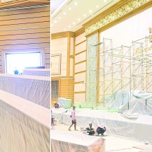 ပြည်ထောင်စုသမ္မတမြန်မာနိုင်ငံတော် ယာယီသမ္မတ နိုင်ငံတော်လုံခြုံရေးနှင့်အေးချမ်းသာယာရေး ကော်မရှင်ဥက္ကဋ္ဌ ဗိုလ်ချုပ်မှူးကြီးမင်းအောင်လှိုင် နေပြည်တော်ကောင်စီနယ်မြေအတွင်း မြို့ပြဖွံ့ဖြိုးတိုးတက်ရေးဆောင်ရွက်နေမှုနှင့် ပြန်လည်တည်ဆောက်ရေးလုပ်ငန်းဆောင်ရွက်နေမှုများအား လိုက်လံကြည့်ရှုစစ်ဆေး၊ လိုအပ်သည်များလမ်းညွှန်မှာကြား