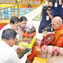 National Defence and Security Council of the Republic of the Union of Myanmar holds Kathina Robe Offering Ceremony for 2025