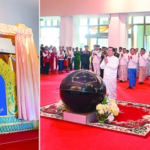 ပြည်ထောင်စုသမ္မတမြန်မာနိုင်ငံတော် ယာယီသမ္မတ နိုင်ငံတော်လုံခြုံရေးနှင့်အေးချမ်းသာယာရေးကော်မရှင်ဥက္ကဋ္ဌ ဗိုလ်ချုပ်မှူးကြီးမင်းအောင်လှိုင် (၂၆)ကြိမ်မြောက် မြန်မာ့ရိုးရာယဉ်ကျေးမှု အဆို၊ အက၊ အရေး၊ အတီးပြိုင်ပွဲ ဖွင့်ပွဲအခမ်းအနားသို့ တက်ရောက်အမှာစကားပြောကြား