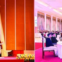 (၂၆)ကြိမ်မြောက် မြန်မာ့ရိုးရာယဉ်ကျေးမှုအဆို၊ အက၊ အရေး၊ အတီးပြိုင်ပွဲ ဂုဏ်ပြုမှတ်တမ်းလွှာပေးအပ်ပွဲနှင့်ဂုဏ်ပြုညစာစားပွဲအခမ်းအနားကျင်းပ ပြည်ထောင်စုသမ္မတမြန်မာနိုင်ငံတော် ယာယီသမ္မတ နိုင်ငံတော်လုံခြုံရေးနှင့်အေးချမ်းသာယာရေးကော်မရှင်ဥက္ကဋ္ဌ  ဗိုလ်ချုပ်မှူးကြီး မင်းအောင်လှိုင် တက်ရောက်ချီးမြှင့်