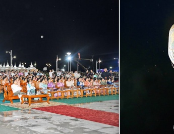 Hot air balloon releasing ceremony of 2025 Tazaungdaing Festival of Maravijaya Buddha Image held